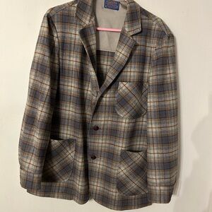 Vintage Pendleton country traditions men’s Plaid sports Blazer. Large